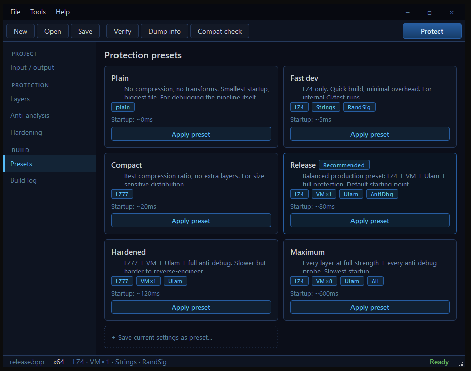 Presets