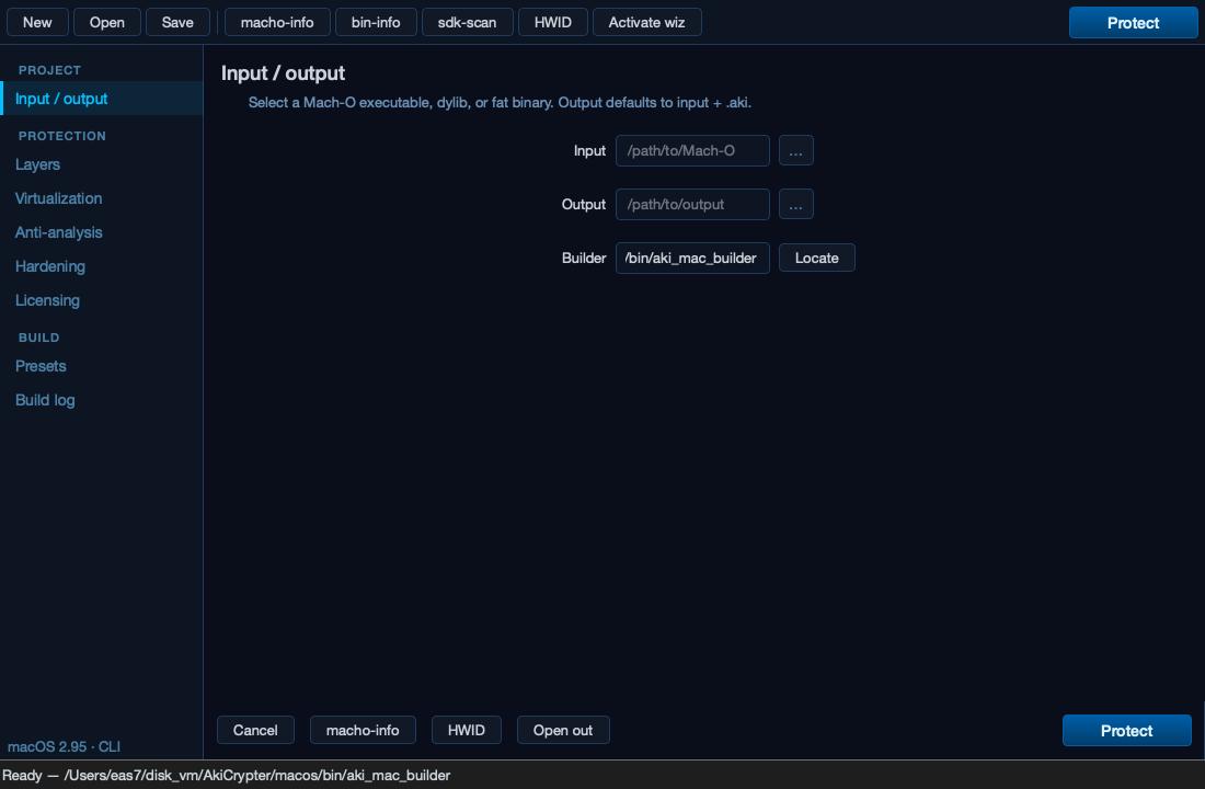 AkiMacProtector macOS GUI